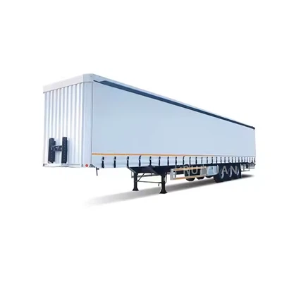 3 Qag Shipping Thawv PVC Cov Kab Hlau Rhuav Sab Semi Trailer